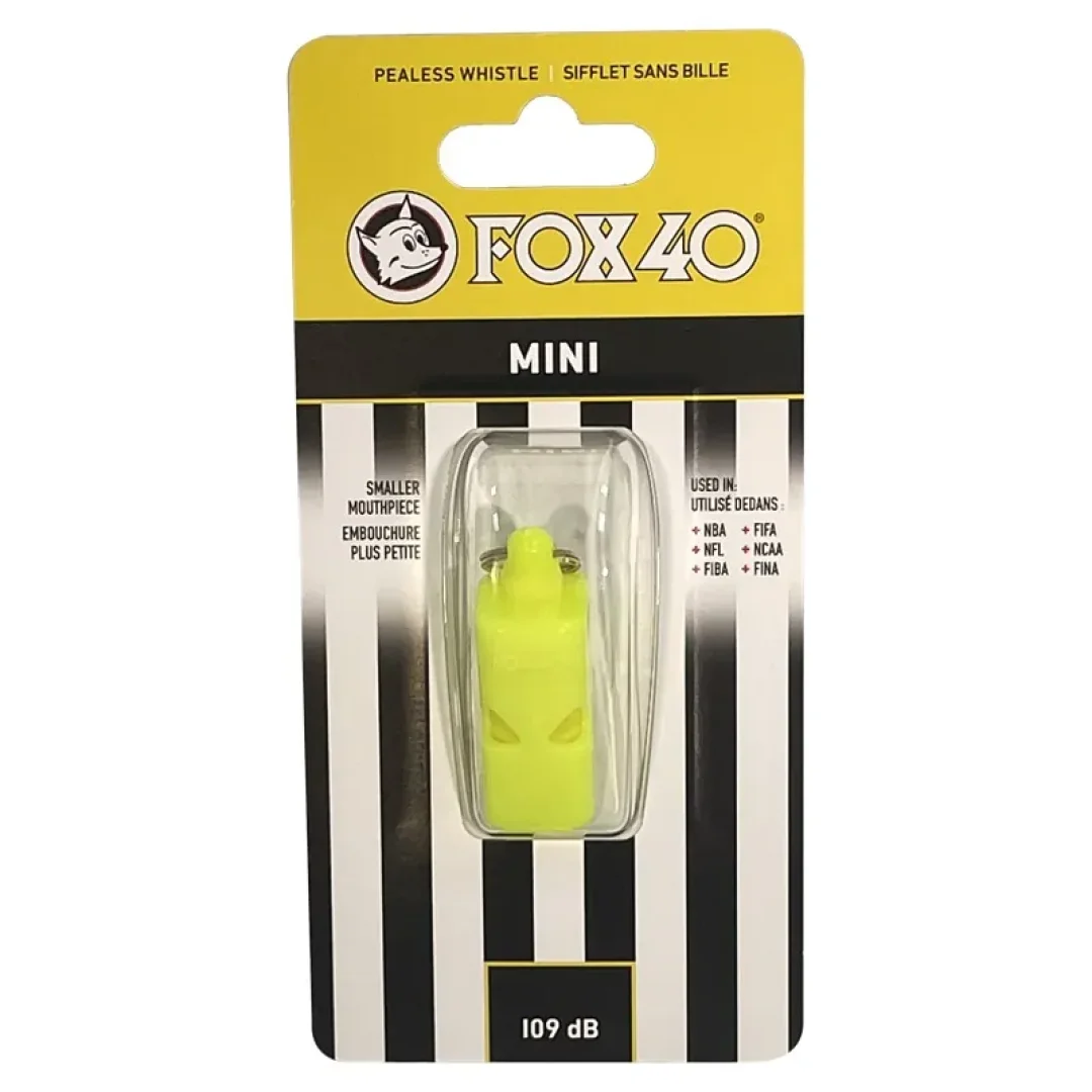 Silbato Fox 40 Mini En Colores 109 Db - Amarillo Neon