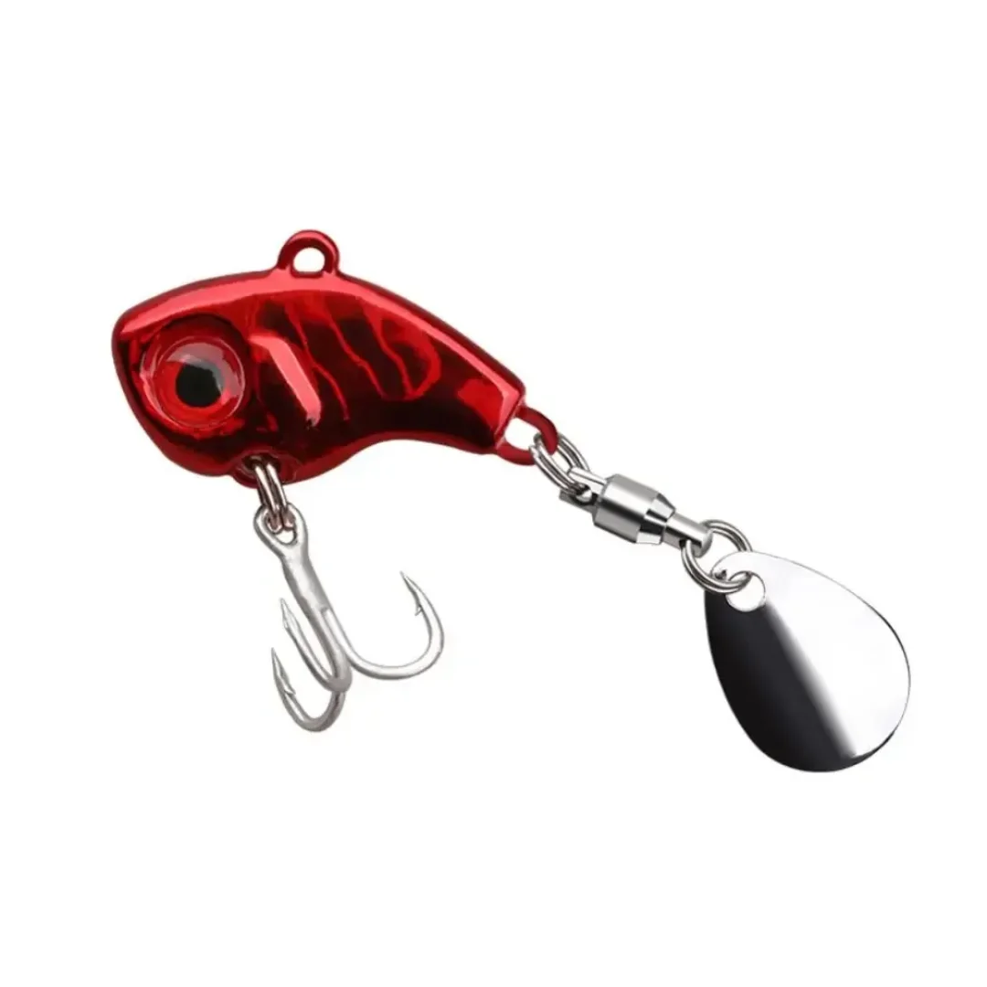 SeñUelo Pez Con Cucharilla Para Pesca De 3.5 Cms 14 G - Rojo