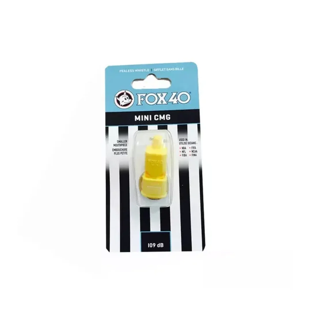 Silbato Fox 40 Mini Cmg Con Boquilla En Colores 109 Db - Amarillo