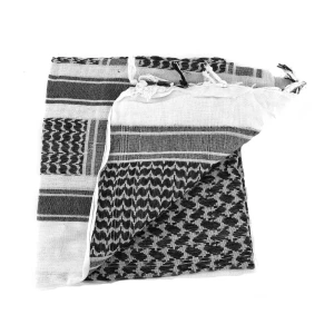 Shemagh Condor Outdoor De Algodon 1.10 M X 1.10 M - Negro / Blanco
