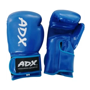 Par De Guantes Adx Para Box Modelo Prisma Pu - Azul, 10 Oz
