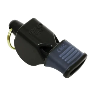 Silbato Fox 40 Mini Cmg Con Boquilla En Colores 109 Db - Negro