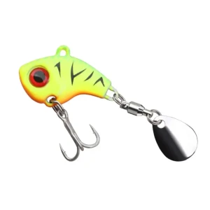 SeñUelo Pez Con Cucharilla Para Pesca De 3.5 Cms 14 G - Amarillo Neon
