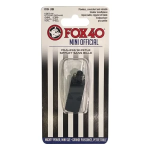 Silbato Fox 40 Mini En Colores 109 Db - Negro