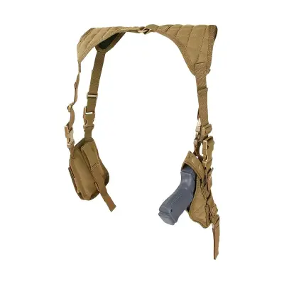 Sobaquera Para Arma Corta Con 2 Porta Cargadores Condor Outdoor - Coyote