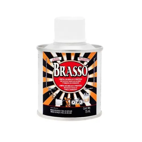 Brasso líquido limpiador de metales frasco con 75 ml
