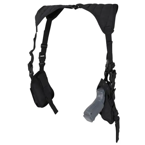 Sobaquera Para Arma Corta Con 2 Porta Cargadores Condor Outdoor - Negro