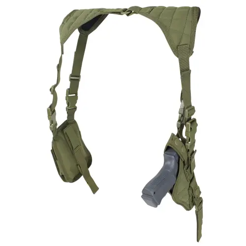 Sobaquera Para Arma Corta Con 2 Porta Cargadores Condor Outdoor - Verde Olivo