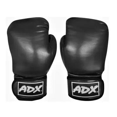 Par De Guantes Adx Para Box Adulto Relleno Pu 43089 - Negro