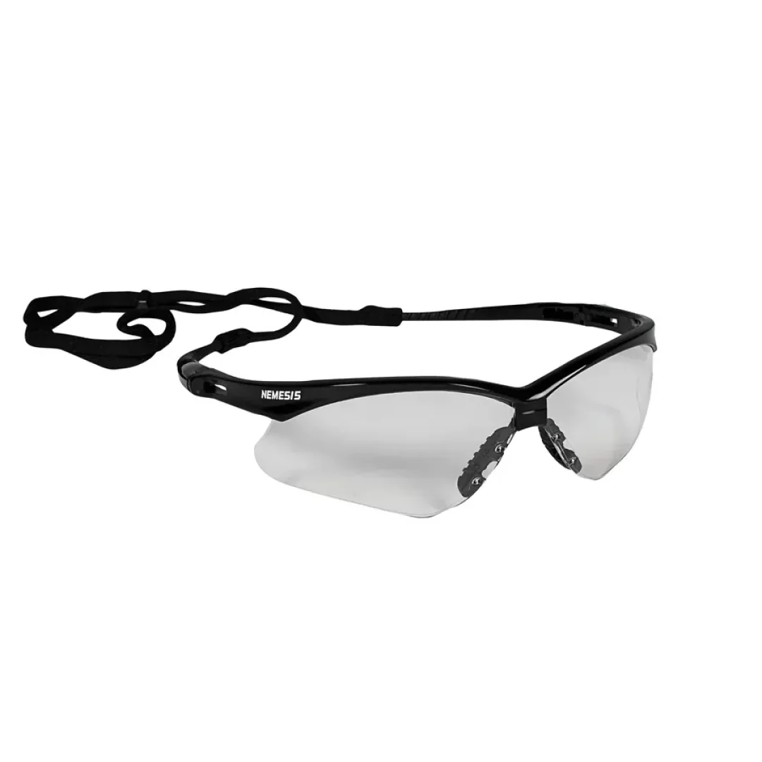 Lente Nemesis De Seguridad Armazon Negro Con Mica Transparente 25676