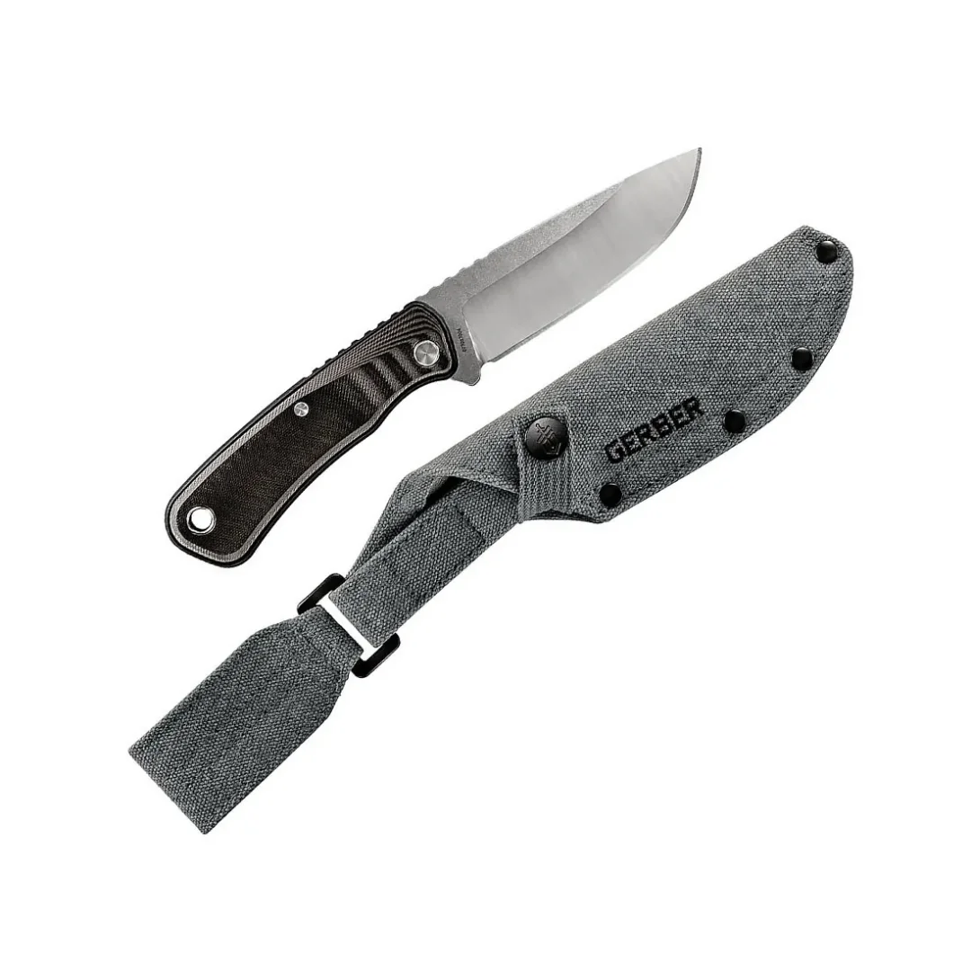 Cuchillo Gerber Downwind Negro Con Gris