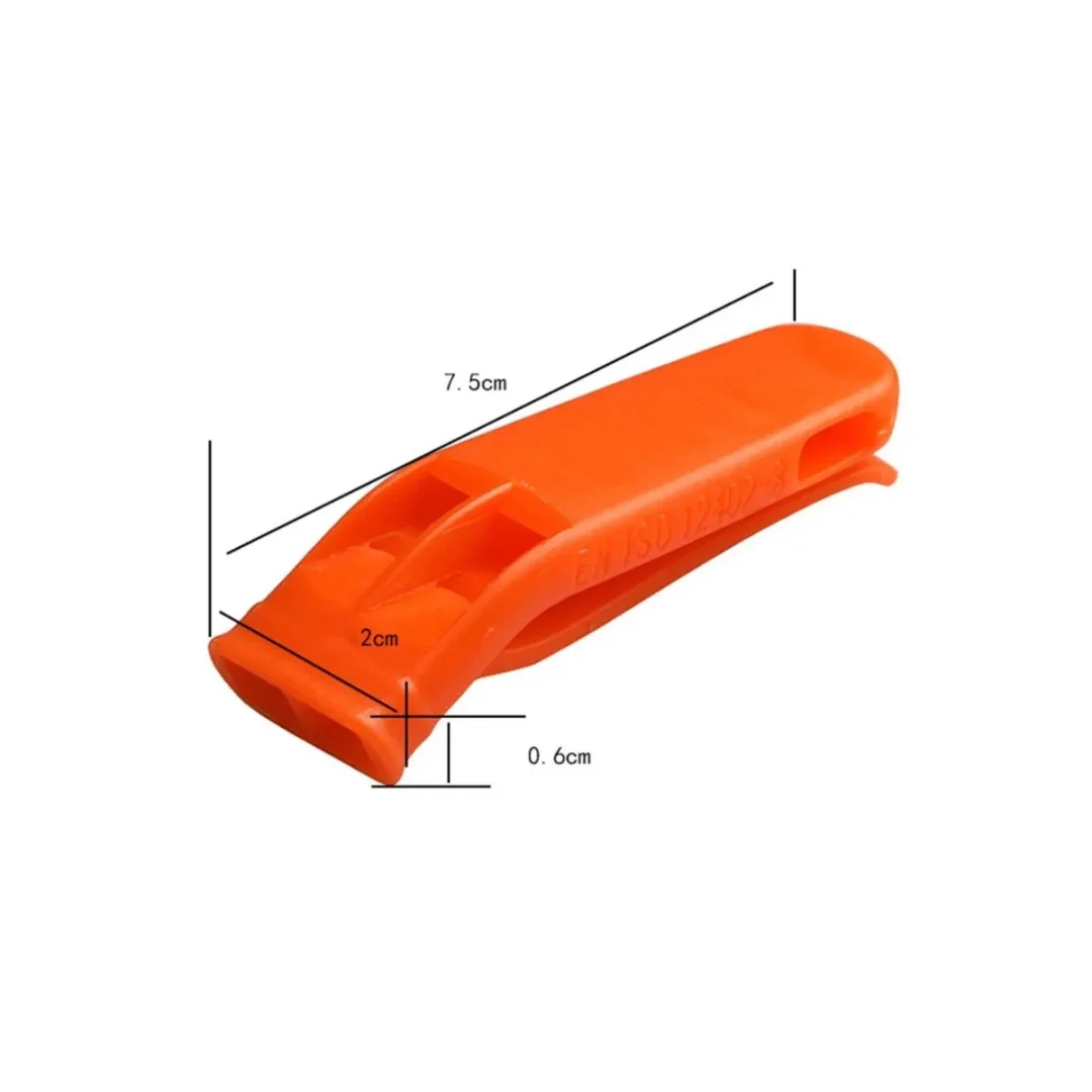Silbato De Supervivencia Doble Tono Con Clip
