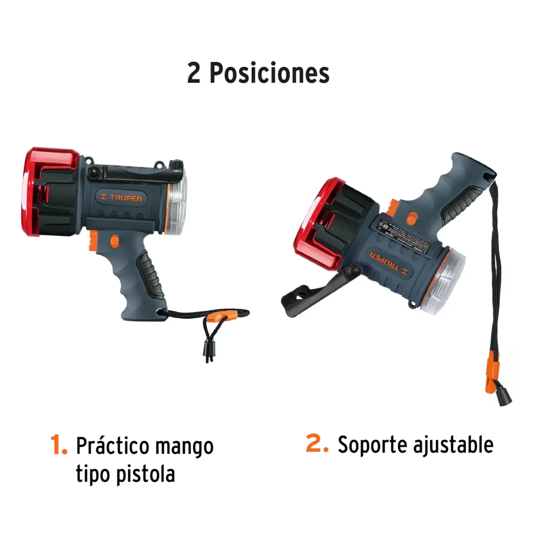 Faro Truper Recargable De Led De 900 Lumenes Lare-900 102404