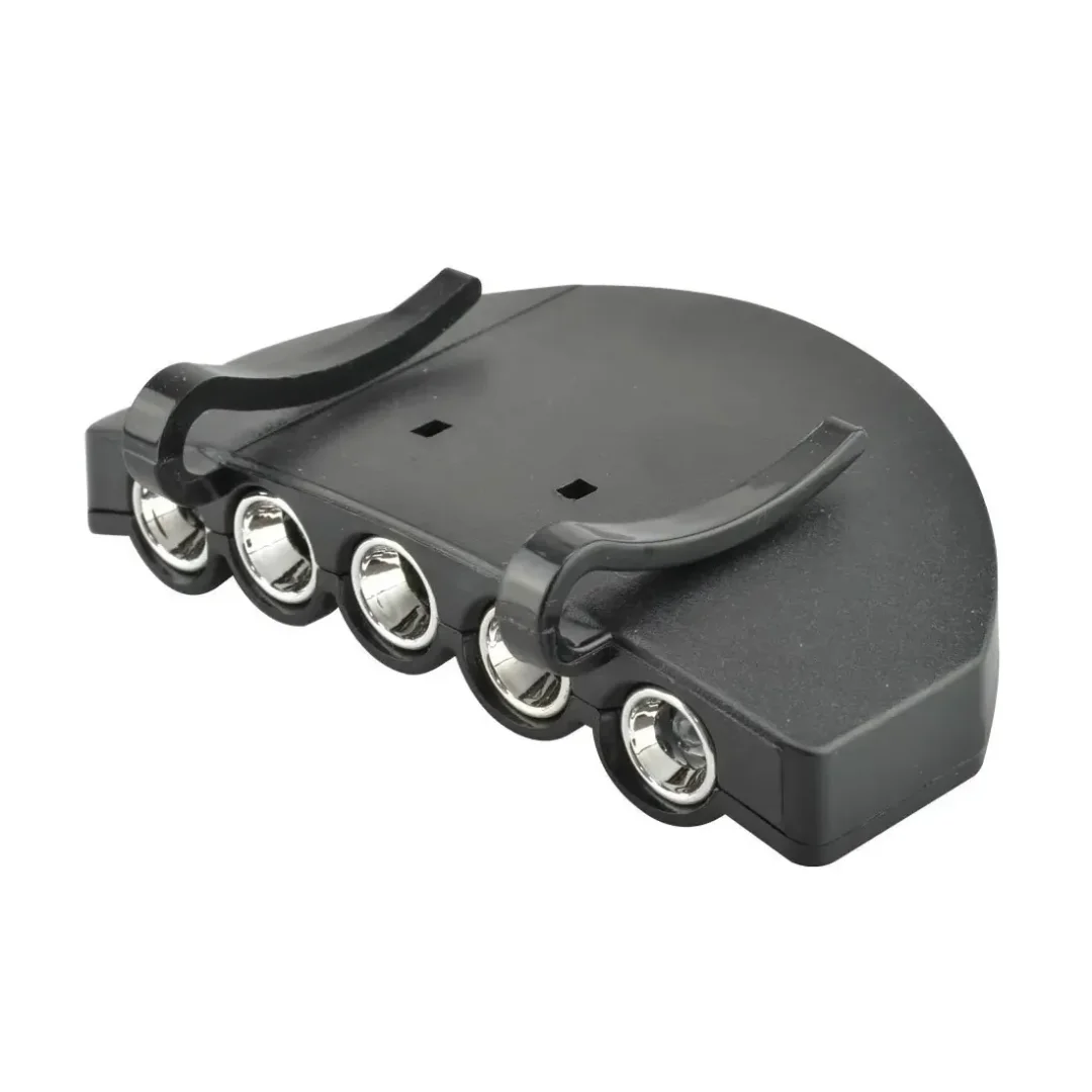 Linterna Para Visera De Gorra Con 5 Led Y Clip