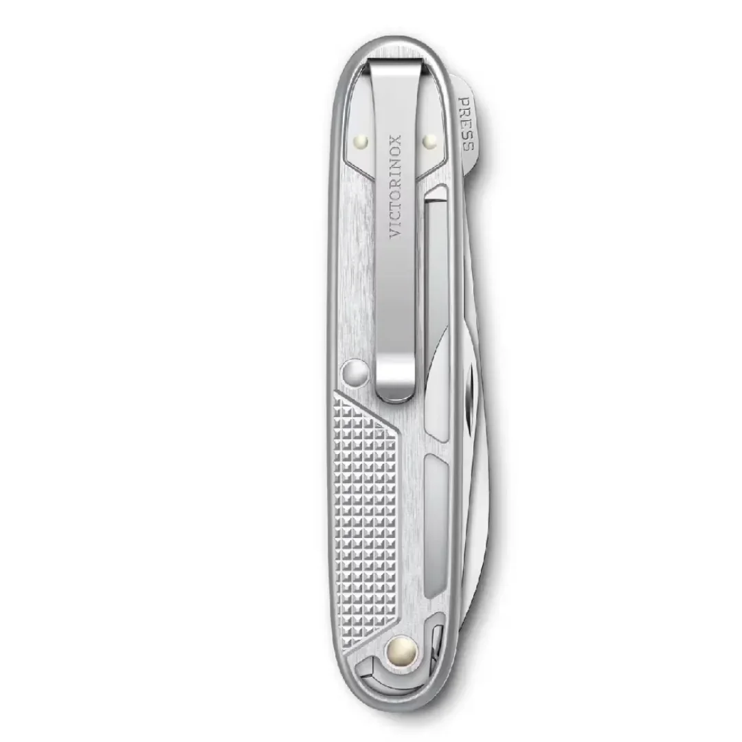 Navaja Multiherramienta Victorinox Synergy X Alox Con 10 Funciones Color Plateado