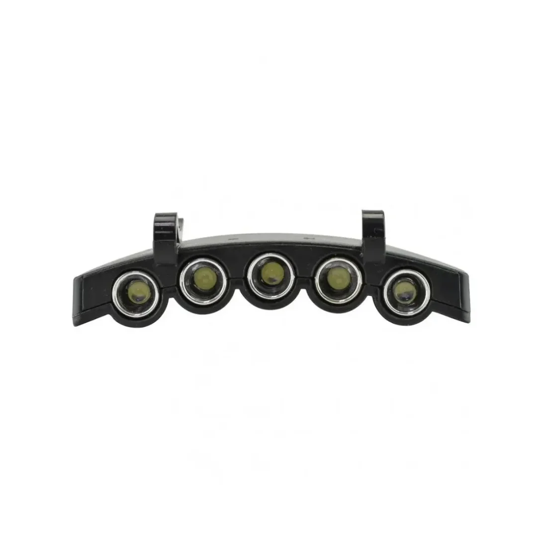 Linterna Para Visera De Gorra Con 5 Led Y Clip