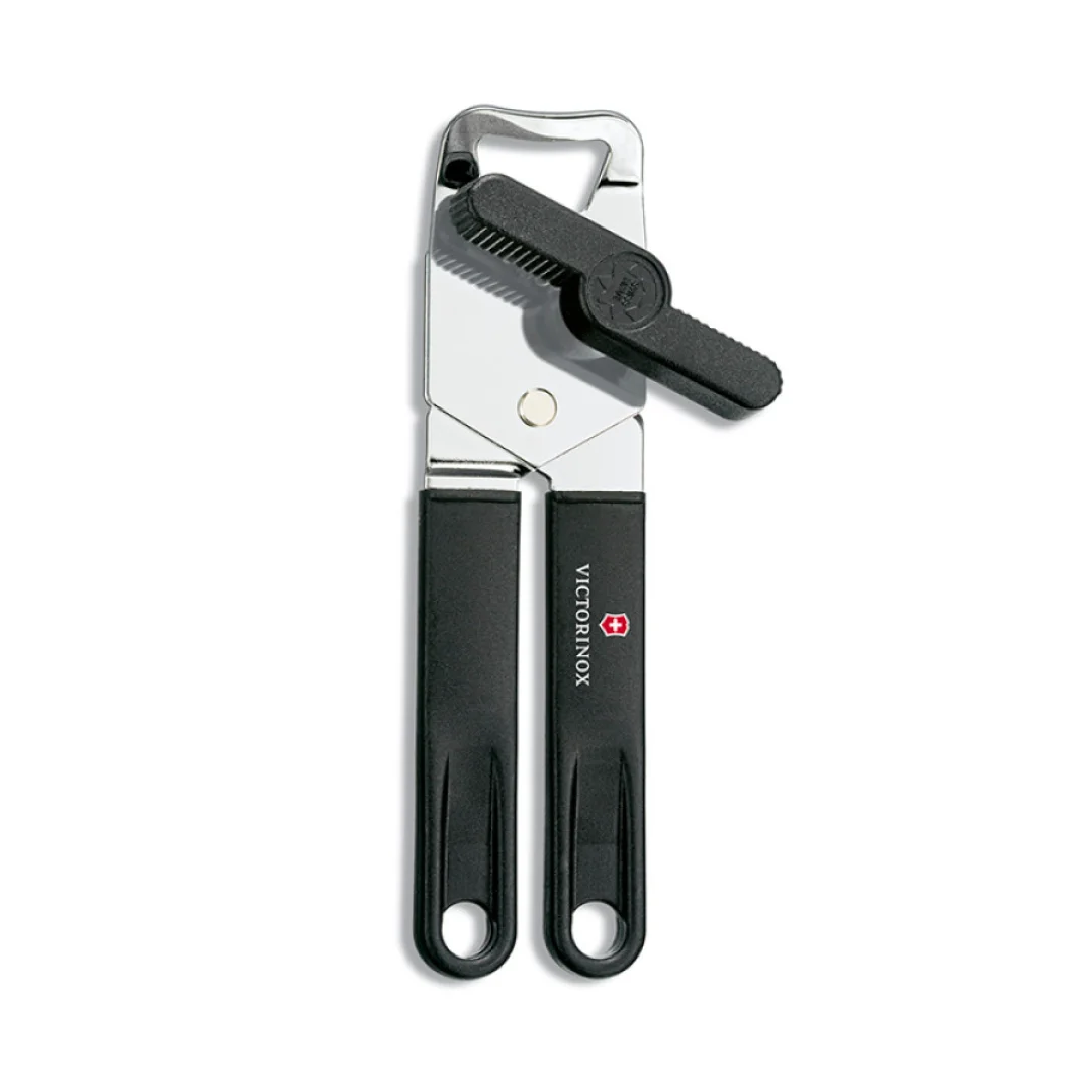 Abrelatas Victorinox En Acero Inoxidable Con Mango Plastico 7.6857 - Negro