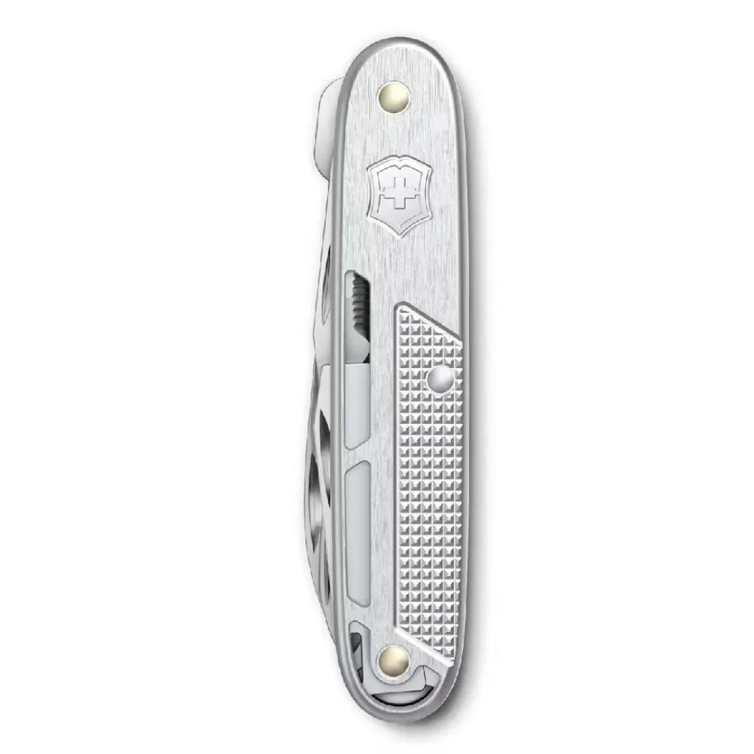 Navaja Multiherramienta Victorinox Synergy X Alox Con 10 Funciones Color Plateado