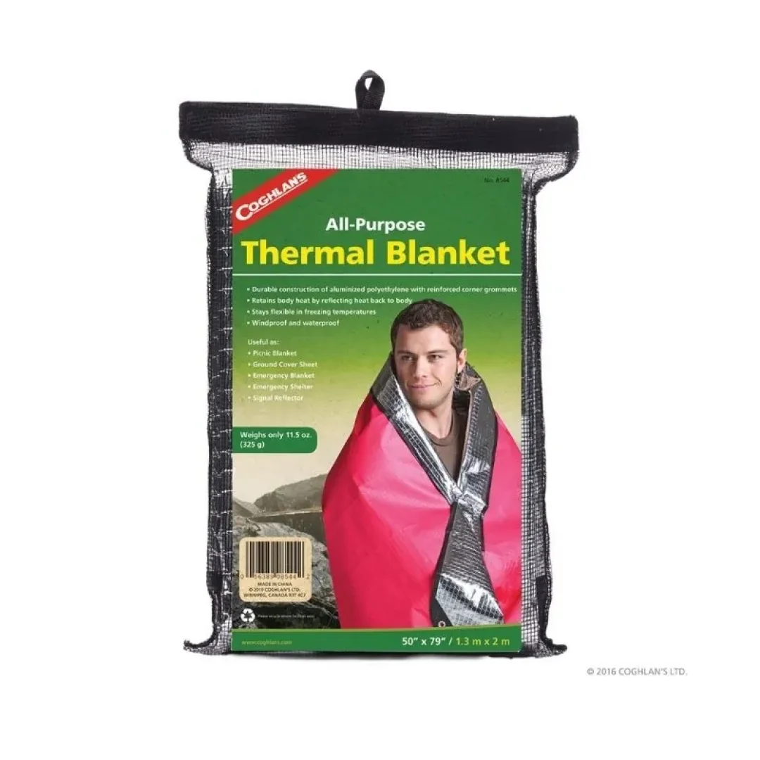Manta Termica De Emergencia Coghlans De Poliester Aluminizado 8544