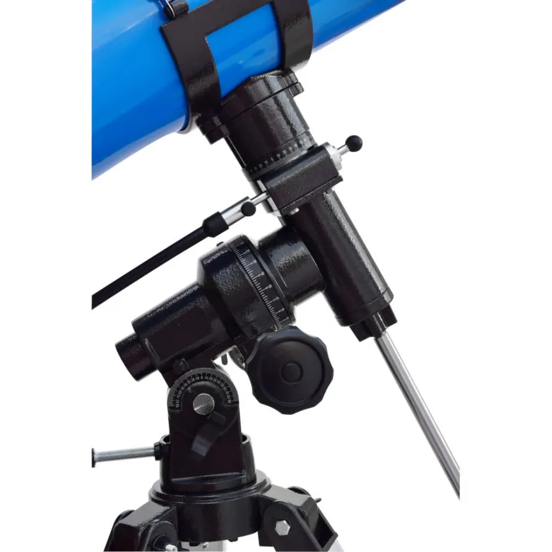 Telescopio Reflector Con Montura Ecuatorial Eq3 Amp. 500x114 Mm Azul