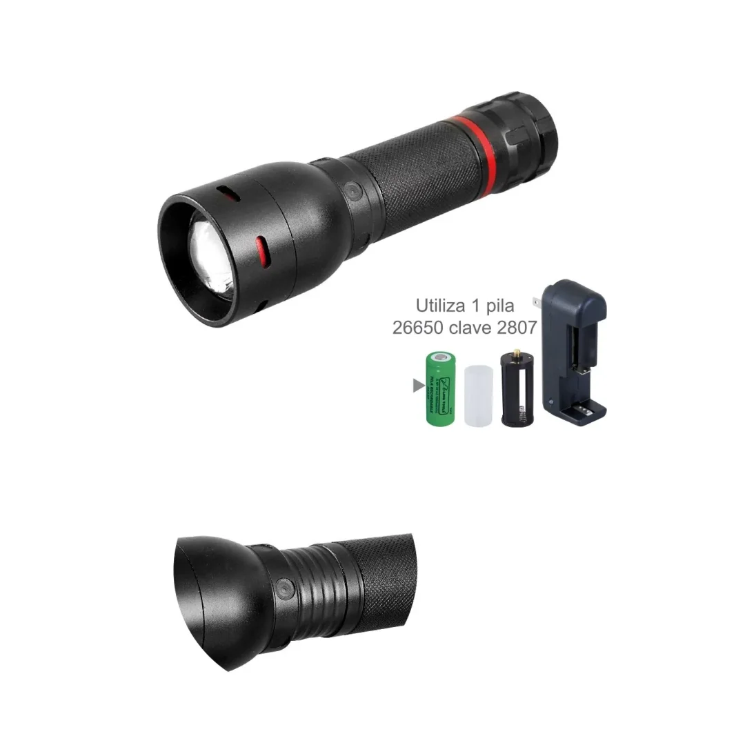 Linterna Lion Tools Recargable De Mano 600 Lm 2860