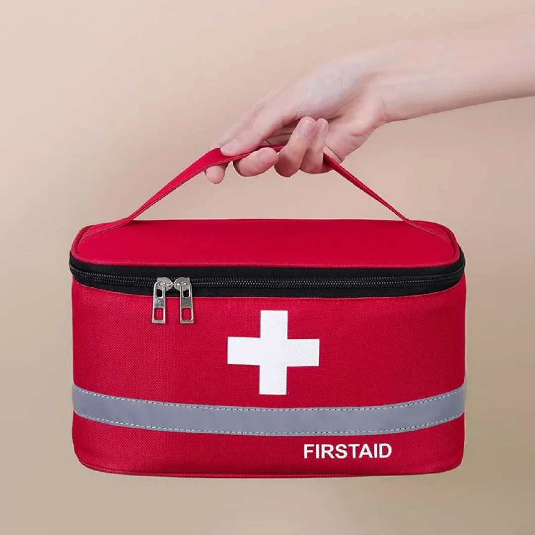 Maletin Para Botiquin De Primeros Auxilios 26 X 14 X 14 Cm Rojo