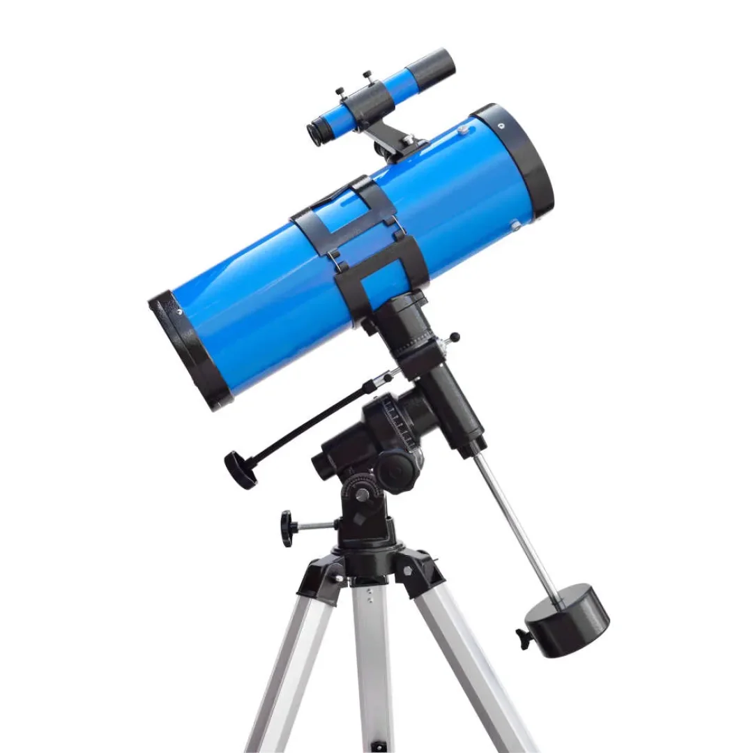 Telescopio Reflector Con Montura Ecuatorial Eq3 Amp. 500x114 Mm Azul