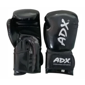 Par De Guantes Adx Para Box Modelo Prisma Pu - Negro, 10 Oz