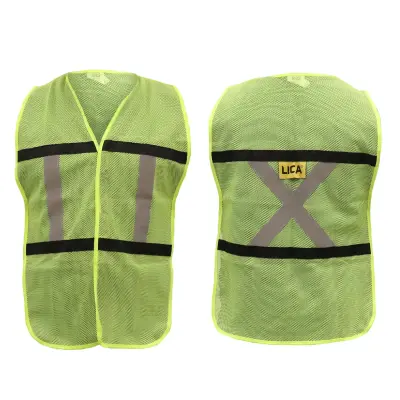 Chaleco De Malla Lica Amarillo Con Reflejante