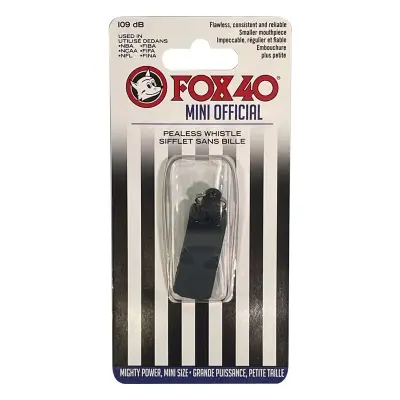 Silbato Fox 40 Mini En Colores 109 Db - Negro