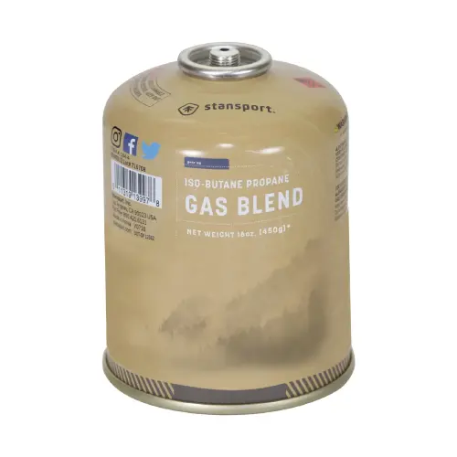 Gas Isobutano Para Estufas De Campismo Stansport 16 Onz 453.5 Grs