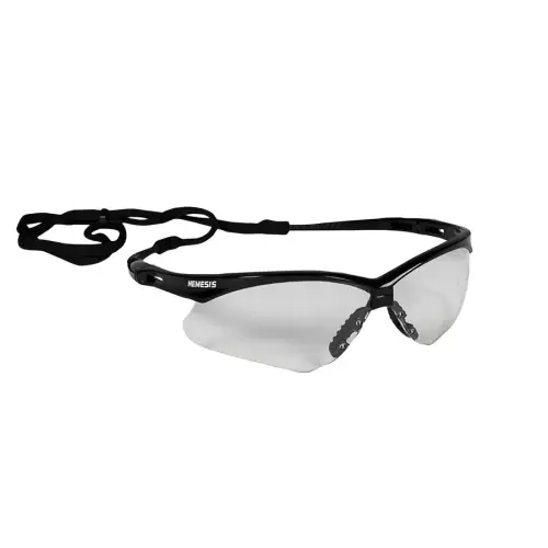 Lente Nemesis De Seguridad Armazon Negro Con Mica Transparente 25676