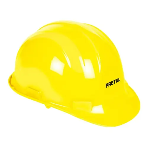 Casco De Seguridad Pretul Con Ajuste De Boton Cas-P - Amarillo