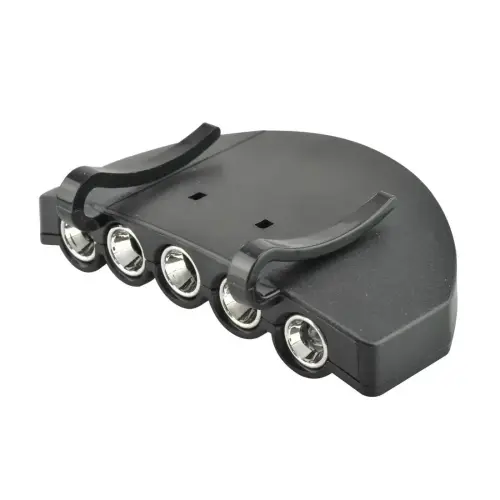 Linterna Para Visera De Gorra Con 5 Led Y Clip