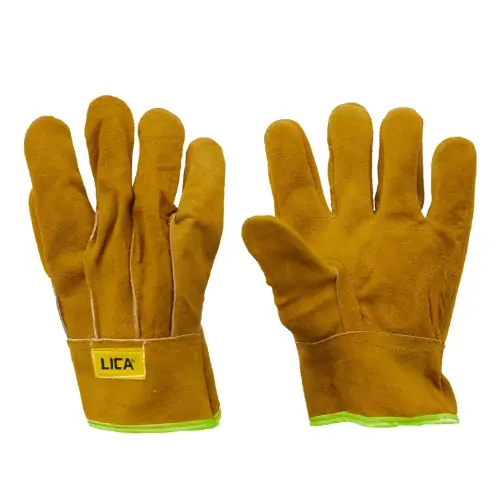 Par De Guantes De Carnaza Corto Lica